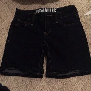 hydraulic jean shorts